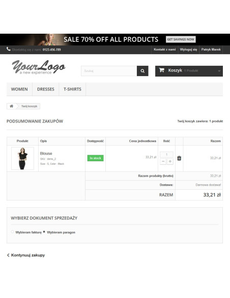 Rechnungs- oder Belegmodul für PrestaShop 1.5.x und 1.6.x