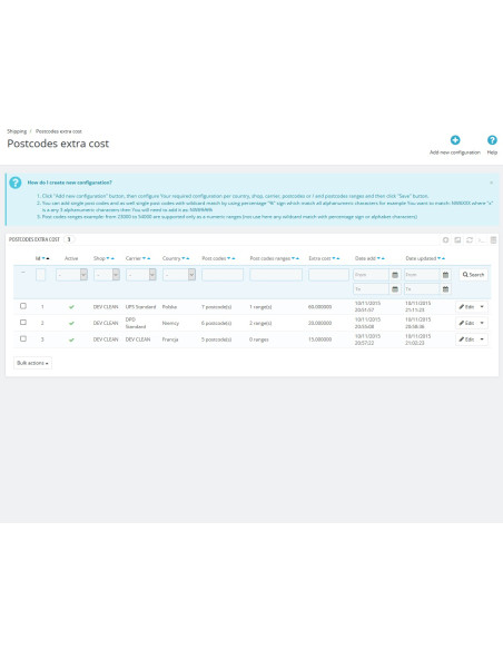 Module codes additional charge Pro for PrestaShop 1.5 x and 1.6 x