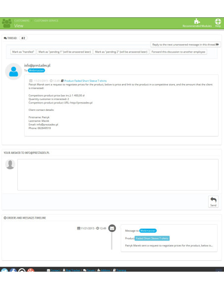 Moduł negocjacja ceny / alert cenowy dla PrestaShop | Moduły prestashop | PrestaDev.pl