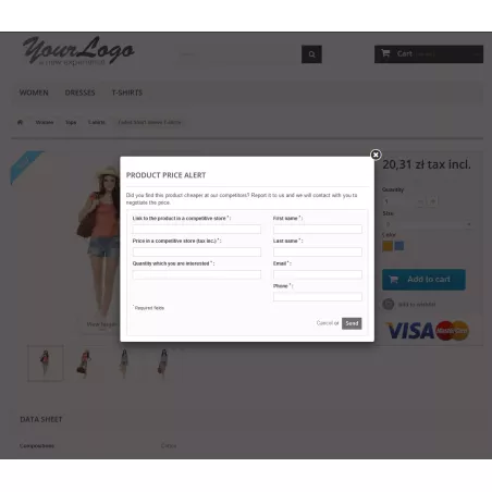 Preisverhandlungsmodul / Preisalarm für PrestaShop 15x und 16x