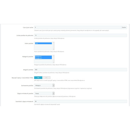 Intégration avec Wordpress Pro pour PrestaShop module
