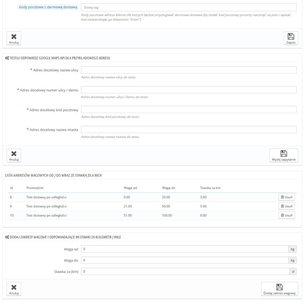 Модуль доставки на основі відстані Pro для PrestaShop 1.5.x та 1.6.x