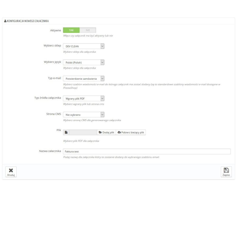 Allegati pdf per email Pro