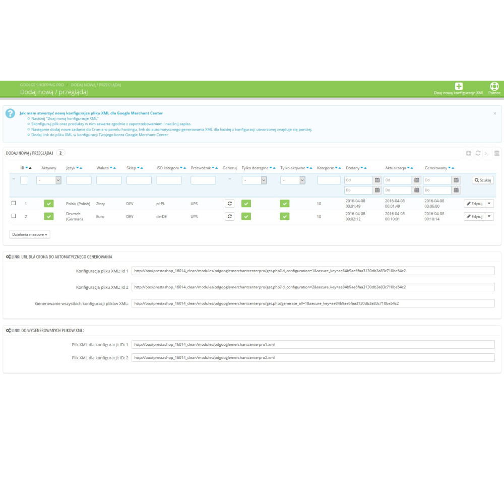 Goolge Shopping Pro / Google Shopping per PrestaShop 1.5.xe 1.6.x.