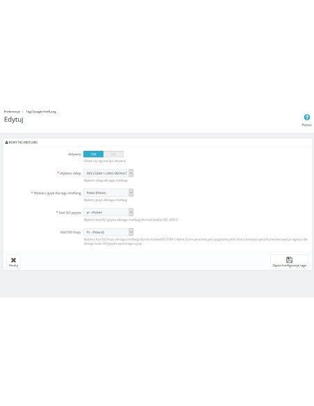 Google Hreflang-Tag Pro für PrestaShop 1.5.x und 1.6.x