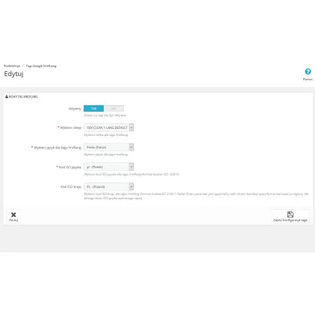 Značka Google Hreflang Pro pro PrestaShop 1.5.xa 1.6.x