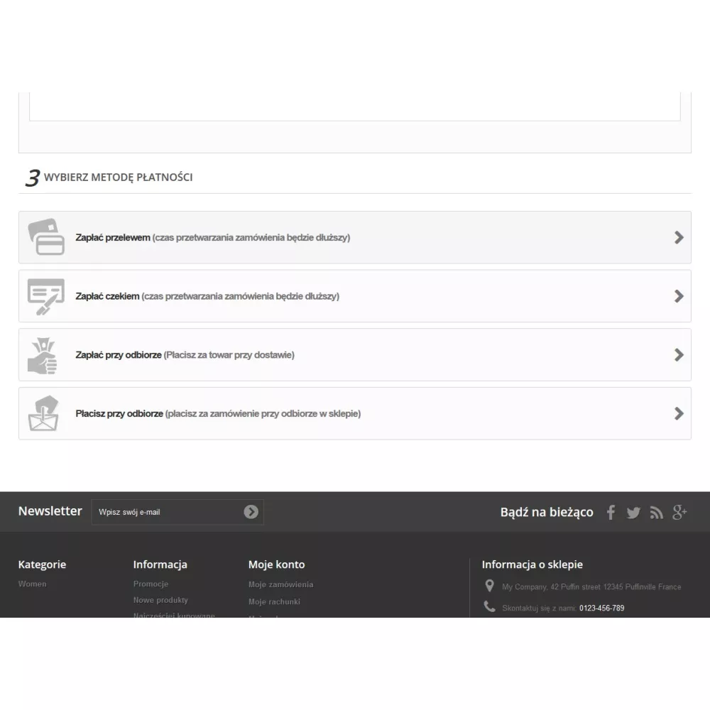 Pagamento alla consegna nel negozio per PrestaShop 1.5.xe 1.6.x.