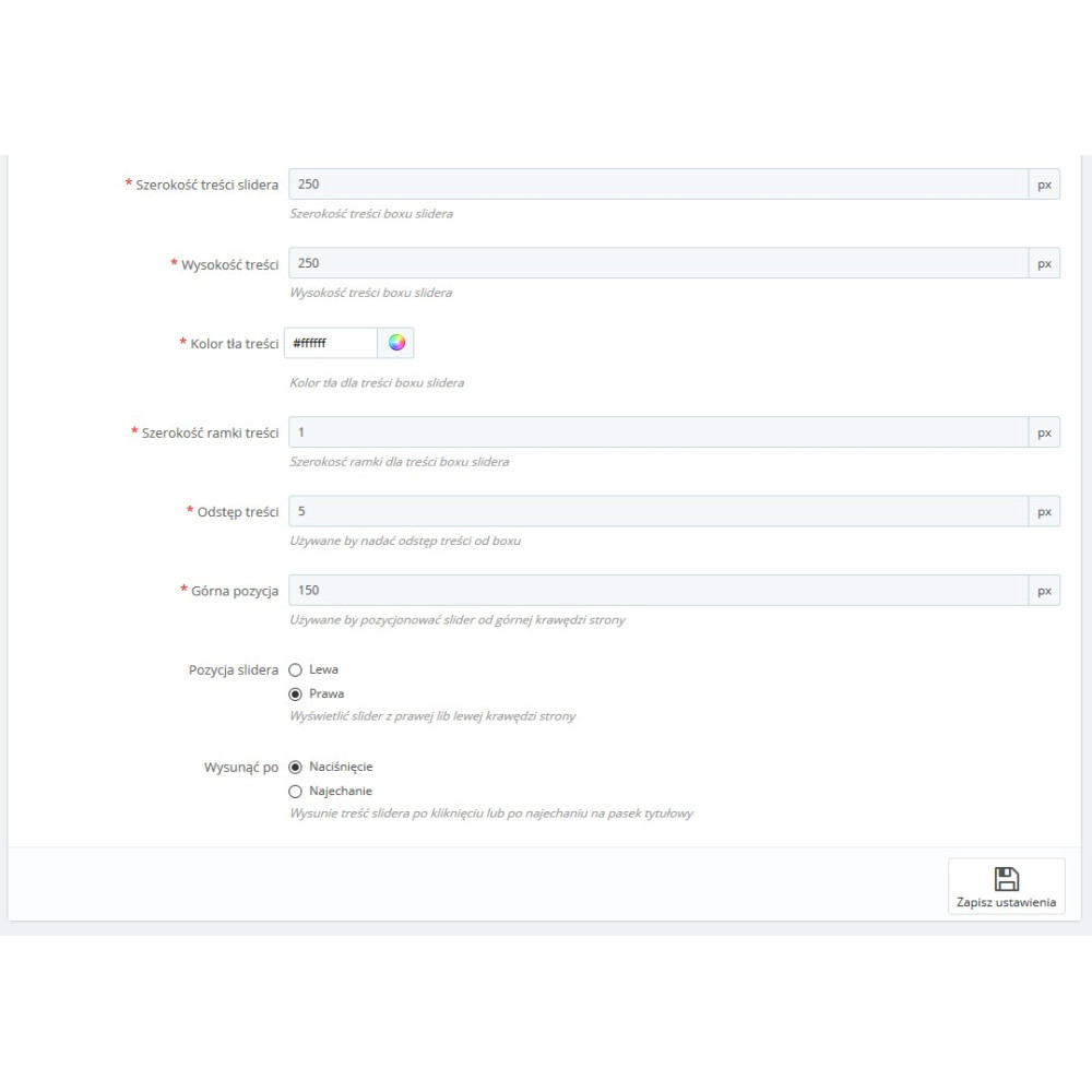 Повзунок будь-якого вмісту для Prestashop 1.5.x та 1.6.x
