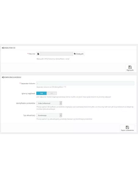 Aggiornamento dei prezzi da un file CSV per PrestaShop 1.5.xe 1.6.x.