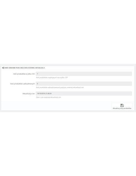 Preisaktualisierung aus der CSV-Datei für PrestaShop 1.5.x und 1.6.x