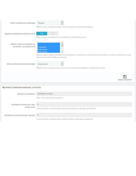 Das Modul prüft den Auslieferungsstatus von DPD für Prestashop 15x und 16x