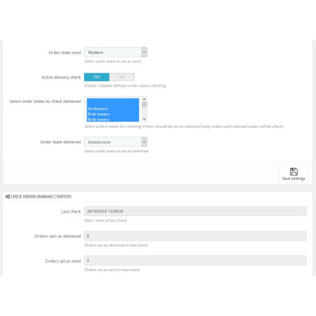 Das Modul prüft den DPD-Auslieferungsstatus für Prestashop 1.5.x und Prestashop 1.6.x