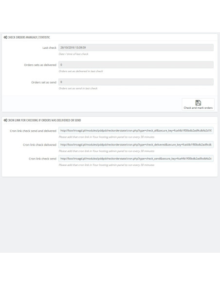 Das Modul prüft den DPD-Auslieferungsstatus für Prestashop 1.5.x und Prestashop 1.6.x