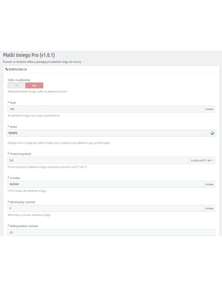 Fallende Schneeflocken Pro für PrestaShop 1.5.x und 1.6.x