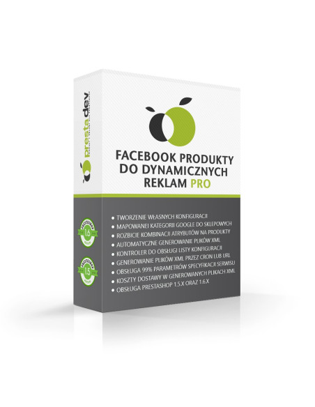 Facebook Dynamic Ads Products Feed XML für PrestaShop 1.5.x und 1.6.x
