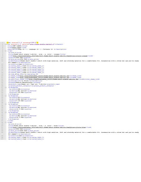 Facebook Dynamic Ads Products Feed XML für PrestaShop 1.5.x und 1.6.x