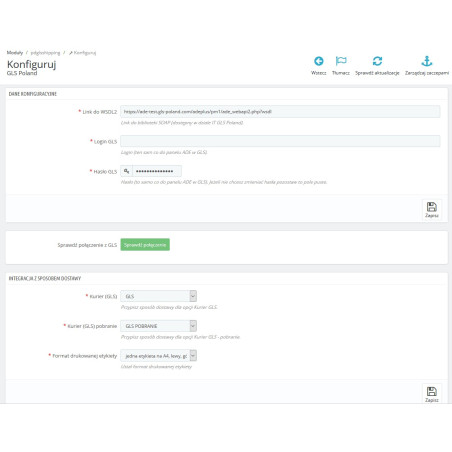GLS-Kurier für PrestaShop 1.6.x