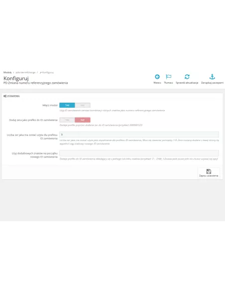 Changer le numéro de référence de la commande pour Prestashop