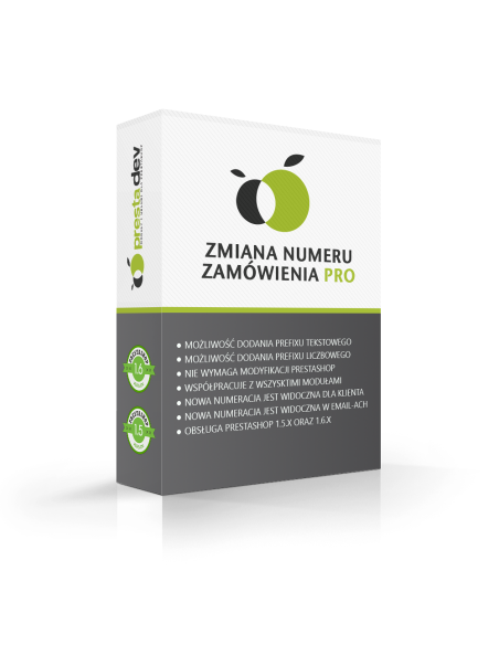 Ändern der Bestellnummer für Prestashop