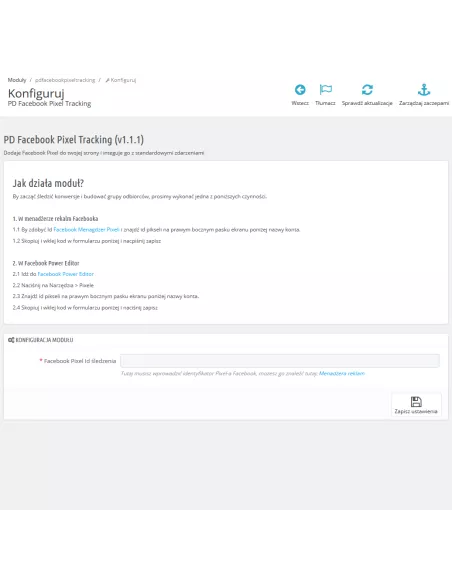 Facebook Pixel moduł dla Prestashop | Moduły prestashop | PrestaDev.pl