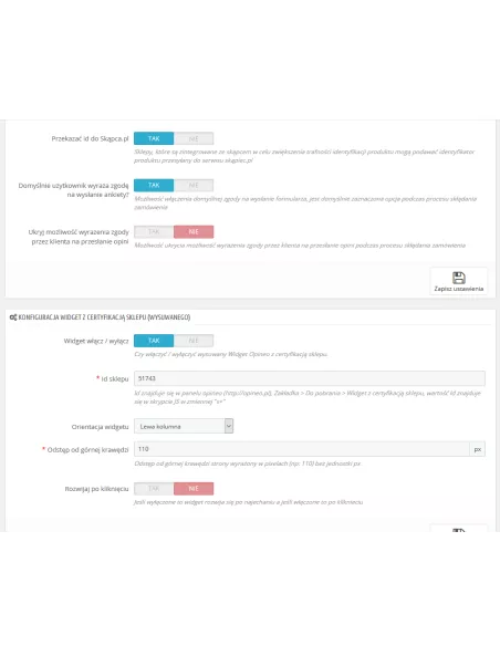Integration with Opineo Reliable reviews for PS 1.4. x and PS 1.5 x