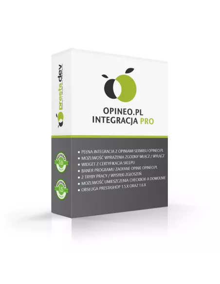 Integration with Opineo Reliable reviews for PS 1.4. x and PS 1.5 x