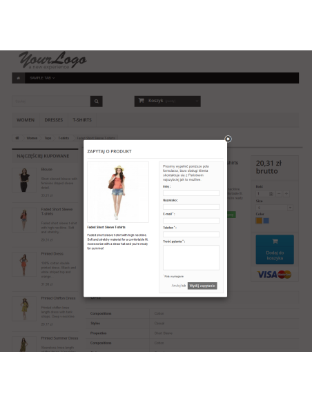 Produktanfrage Modul Pro für PrestaShop