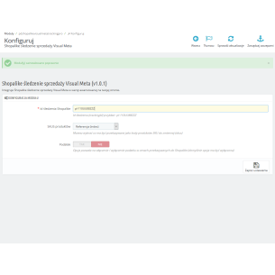Sledování prodeje v dílně Visual Meta modul pro Prestashop 1.5.x 1.6.x 1.7.x 2