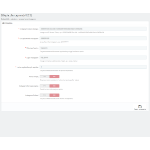 Фотомодуль Instagram для Prestashop 1.6.x & 1.7.x 2