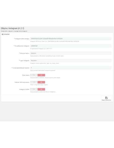 Fotomodul von Instagram für Prestashop 1.6.x & 1.7.x