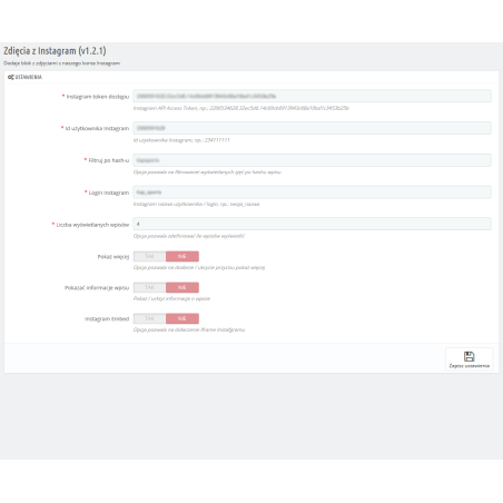 Instagram photo module for Prestashop 1.6.x & 1.7.x