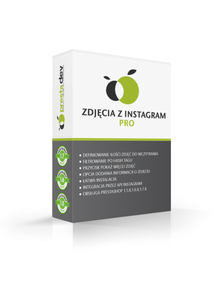 Fotomodul von Instagram für Prestashop 1.6.x & 1.7.x