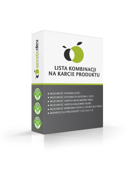 Combinazioni di prodotti sulla scheda del prodotto